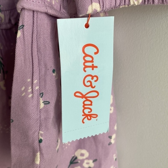 Girls' Long Sleeve Woven Dress Cat & Jack™ Dusty Violet Size L - Picture 7 of 8